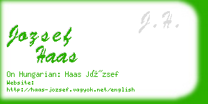 jozsef haas business card